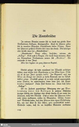 14. Die Amtsbrüder