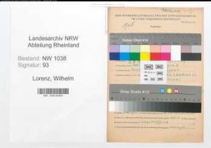 Entnazifizierung Wilhelm Lorenz , geb. 19.08.1897 (Bauarbeiter)