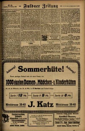 Zweite Ausgabe vom Dienstag, den 25. Februar 1919.
