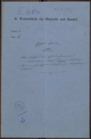 Patent des Lackfabrikanten Wilhelm Dauner in Bopfingen auf ein von ihm beschriebenes Verfahren zur Darstellung von Lackfirnis