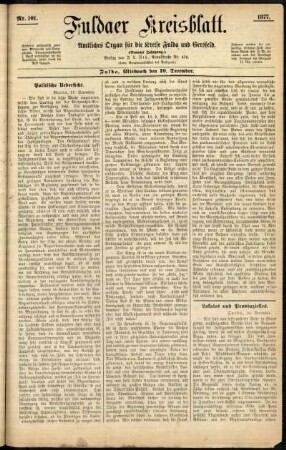 Ausgabe vom Mittwoch, den 19. Dezember 1877.