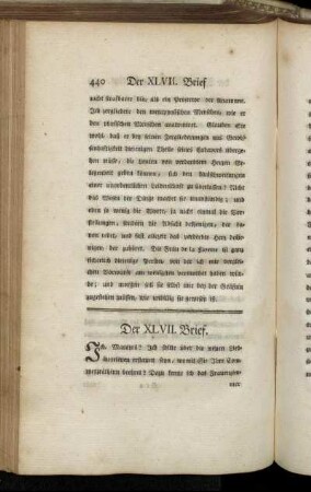 Der XLVII. Brief