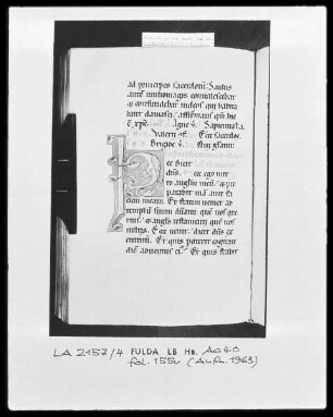 Epistolar — Initiale P, Folio 155verso
