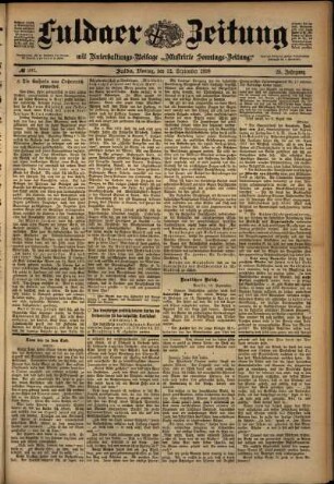 Ausgabe vom Montag, den 12. September 1898.