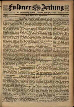 Ausgabe vom Montag, den 12. September 1898.