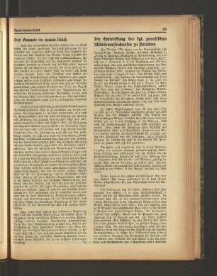 Die Entwicklung des kgl. preußischen Militärwaisenhauses zu Potsdam