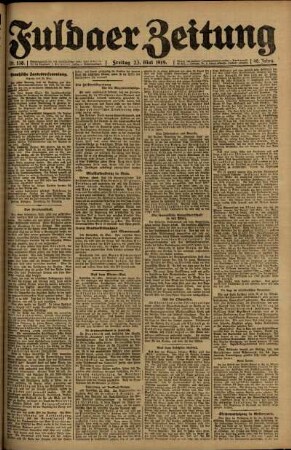 Ausgabe vom Freitag, den 23. Mai 1919.