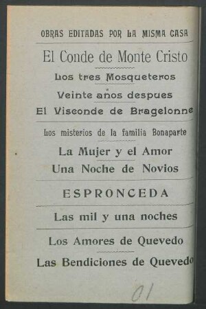 Obras editadas por la misma casa