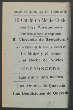 Obras editadas por la misma casa