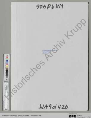 Verzeichnis der Krupp'schen Immobilien. [Regest der Archivalie FAH 2 B 139]