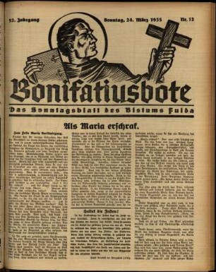 Ausgabe vom Sonntag, den 24. März 1935.