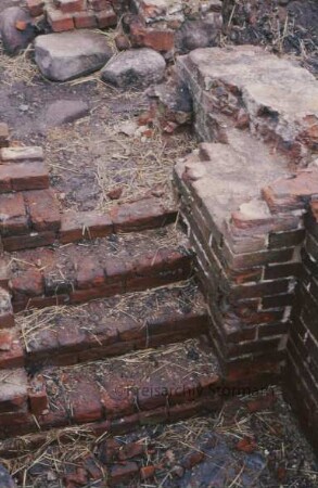 Kloster Reinbek: Ausgrabung: Treppe