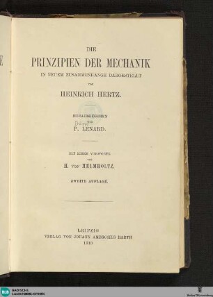 3: Die Prinzipien der Mechanik