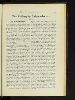 Über die Haare der Anthrenus-Larven. (Schluß.)