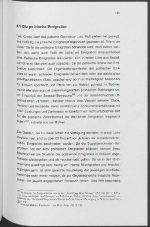 4.0 Die politische Emigration