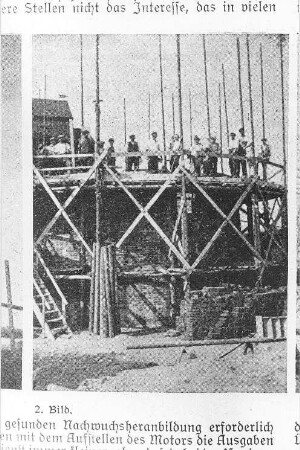 Strehla. Holländermühle im Aufbau, aus: Die Mühle vom 24.12.1937
