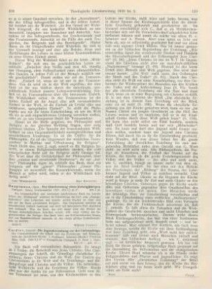 109 [Rezension] Hauptmann, Hans, Der Glaubensweg eines Siebzigjährigen