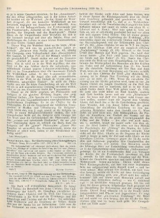 109 [Rezension] Hauptmann, Hans, Der Glaubensweg eines Siebzigjährigen