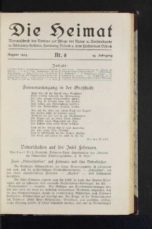 Vetternschaften auf der Insel Fehmarn