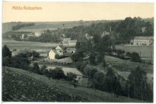 Miltitz-Roitzschen. Blick auf Roitzschen