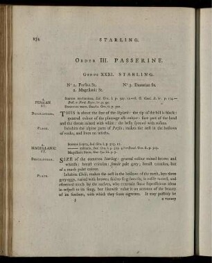 Order III. PASSERINE.