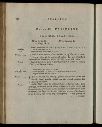 Order III. PASSERINE.