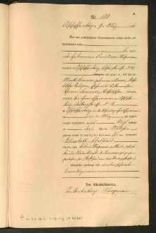 Standesamtsbuch der Stadt Aschaffenburg: Geburten 365/1900 - 184/1901