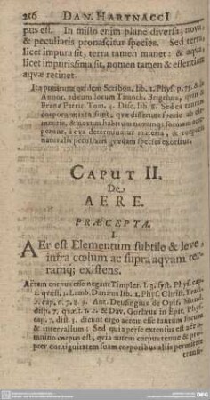 Caput II. De Aere.