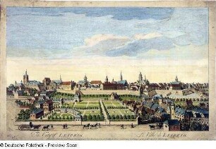 The city of Leipzig. Le Ville de Leipzig