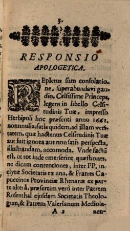 Responsio apologetica pro Valeriano Magno : ad libellum anno 1661 a ... Principe Ernesto Hassiae Landgravio editum