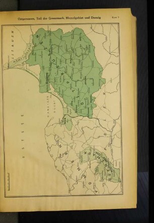 Ostpreussen, Teil der Grenzmark, Memelgebiet und Danzig