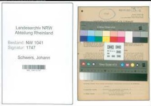 Entnazifizierung Johann Schwers , geb. 27.04.1905 (Autovermieter)