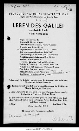 Leben des Galilei