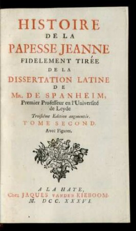 T. 2: Histoire De La Papesse Jeanne