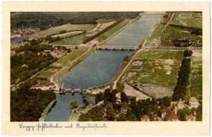 Leipzig. Hochflutbecken mit Regattastrecke