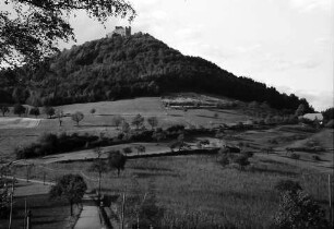 Geroldseck: Burg Geroldseck mit Berg; von Süden