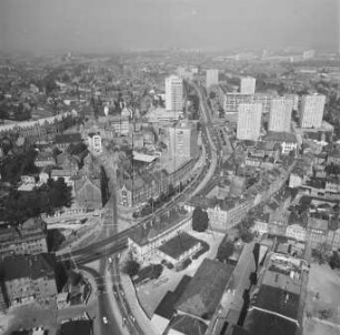 Kreuzung Trommsdorffstraße und Juri-Gagarin-Ring in Erfurt : Blickrichtung Norden