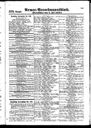 572. Ausgabe. Montag, 5. Juli 1915