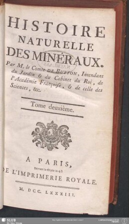 2: Histoire Naturelle Des Minéraux