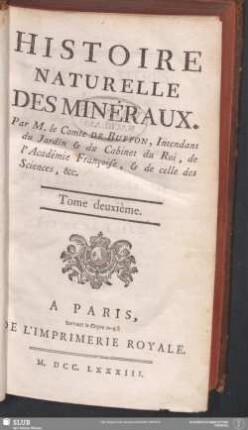 2: Histoire Naturelle Des Minéraux