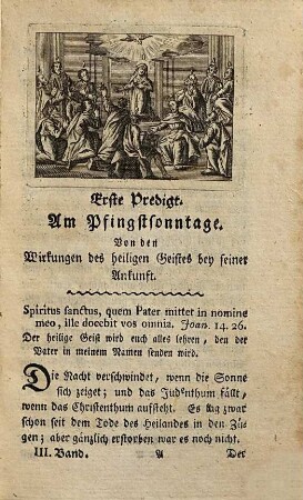 Geistliche Reden für das Landvolk, auf alle Sonntage des Jahres, Dritter Band
