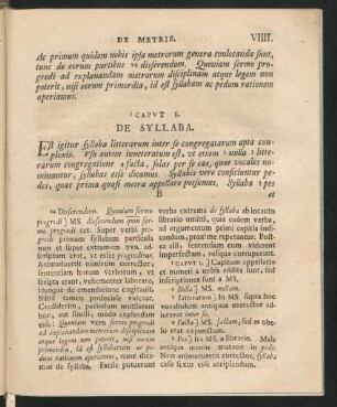 Caput I. De Syllaba