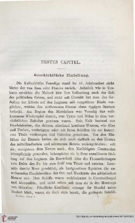 Erstes Capitel. Geschichtliche Einleitung