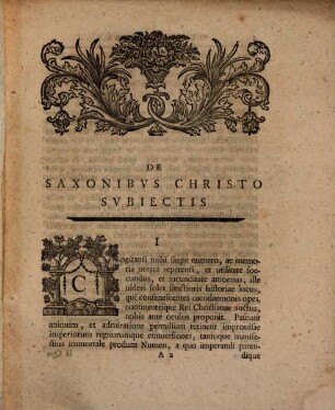 De Saxonibus Christo subiectis ex Albini iudicio