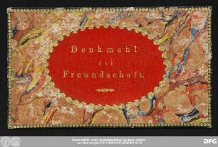 Denkmahl der Freundschaft : Stammbuch Amalie Caspari