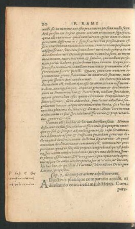 Cap. 7, de comparatione adiectivorum.