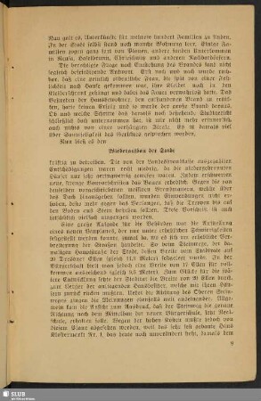 Wiederaufbau der Stadt