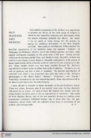 Old masters and others