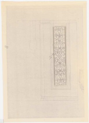 Dienstwohnung des Reichsaußenministers Joachim von Ribbentrop, Berlin-Mitte Umbau: Vorbau Haupteingang: Ornament 1:10