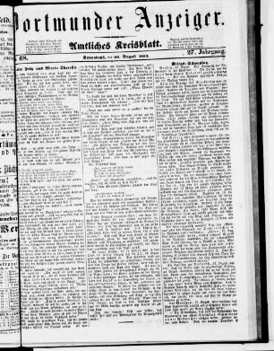 Dortmunder Anzeiger. 1853-1855